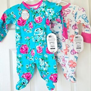2 newborn NWT Wonder Nation sleeper/pajamas